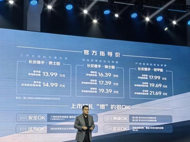 售价13.99万-21.69万 长安猎手正式上市